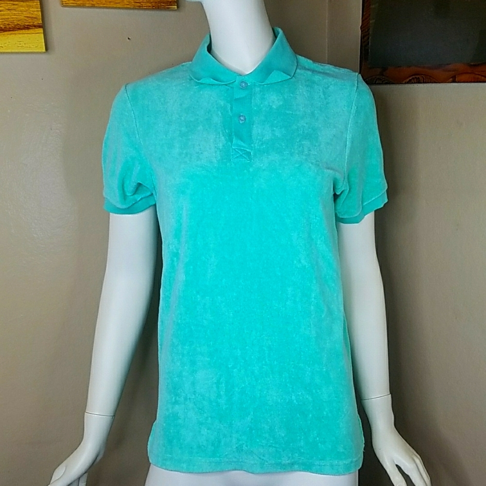 Les Canebiers Saint Trorez Green Men's Polo Soft Green Small Shirt Top Luxury